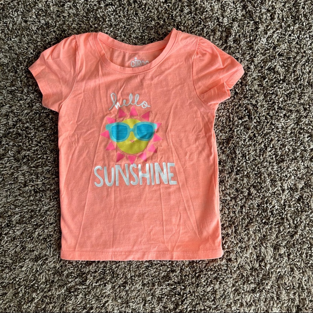 💜💜💜Girls Hello Sunshine Summertime Top